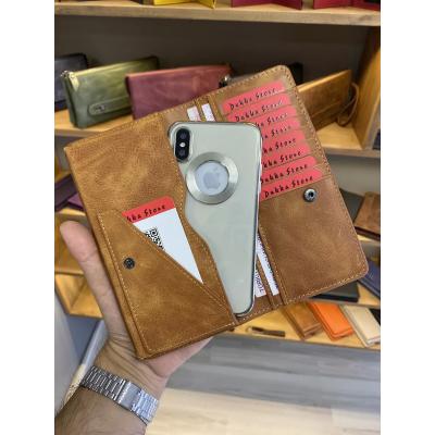 Dukka's London Taba Telefon Bölmeli Cüzdan